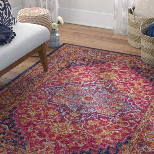 Langley Street Adelia Performance Orange Rug & Reviews